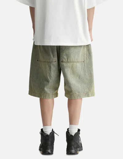 Entire Studios Spar Shorts Surface Wave In Green