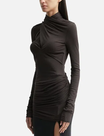 Entire Studios Grès Top In Black