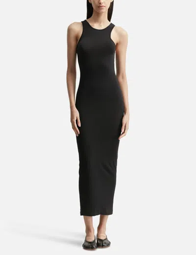 Entire Studios Black Sleeveless Cotton-blend Dress In Black