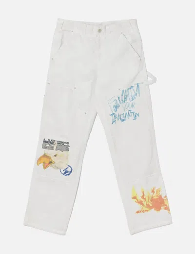 Travis Scott Cactus Jack X Fragment Design Painters Imagination Pants In White