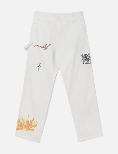 Travis Scott Cactus Jack X Fragment Design Painters Imagination Pants In White