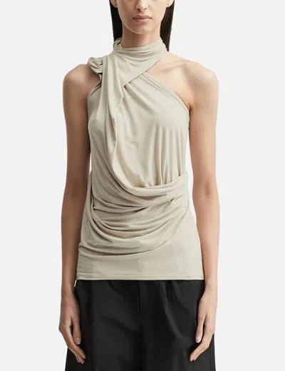 Entire Studios Sleeveless Dalters Top In Neutral