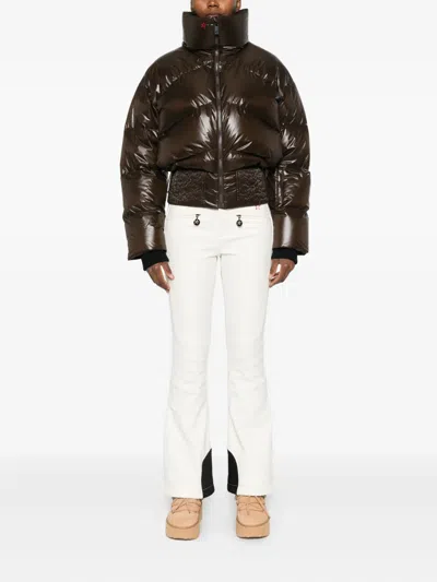 Perfect Moment Auretta Ski Bomber Jacket Chocolate In Brown