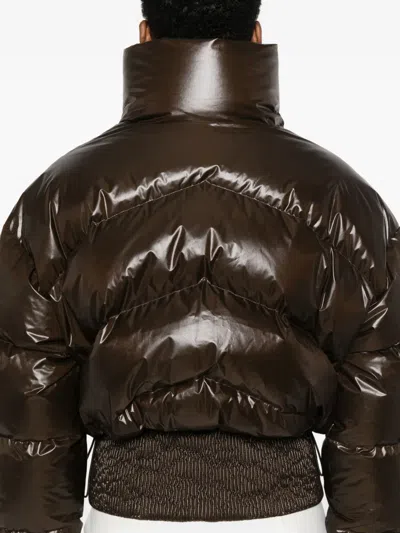 Perfect Moment Auretta Ski Bomber Jacket Chocolate In Brown