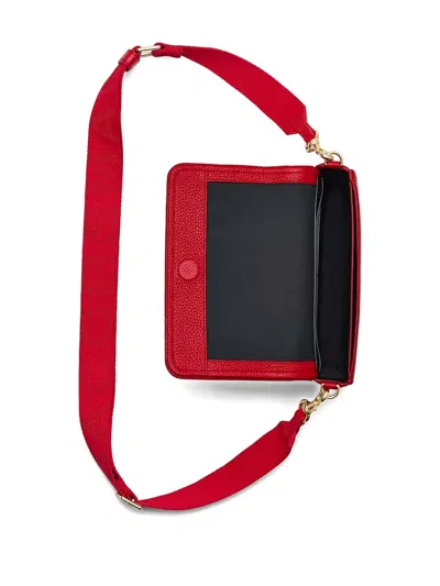 Marc Jacobs Textured Leather Mini Bag With Magnetic Closure In Red