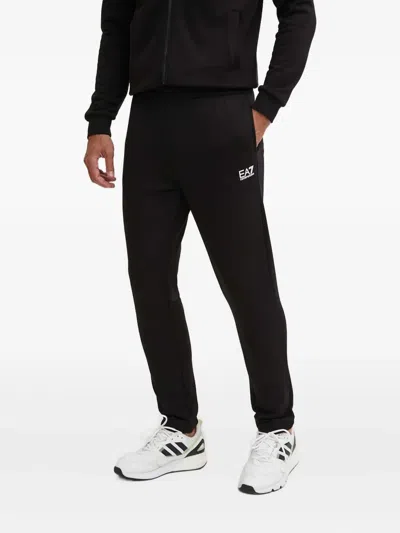 Ea7 Logo Jumpsuit In Black