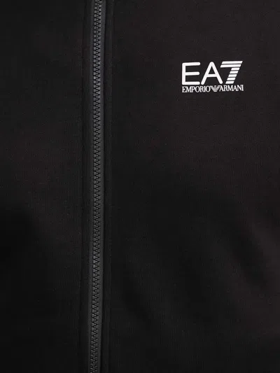 Ea7 Logo Jumpsuit In Black