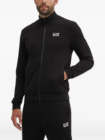 Ea7 Logo Jumpsuit In Black