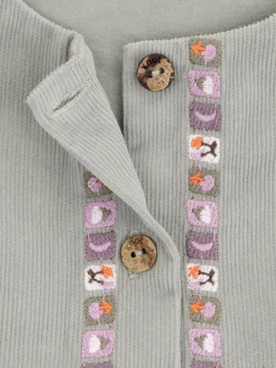 Knot Maisie Embroidered Dress In Green