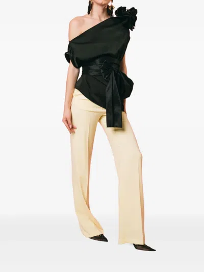 Giada Curti One-shoulder Top In Black
