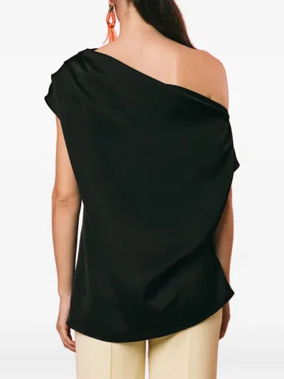 Giada Curti One-shoulder Top In Black