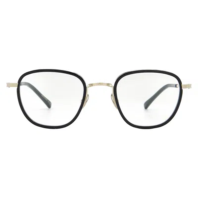 Mr Leight Mr. Leight Griffith Ii C Demo Square Unisex Eyeglasses Ml3025 Bk-wg 46 In Black
