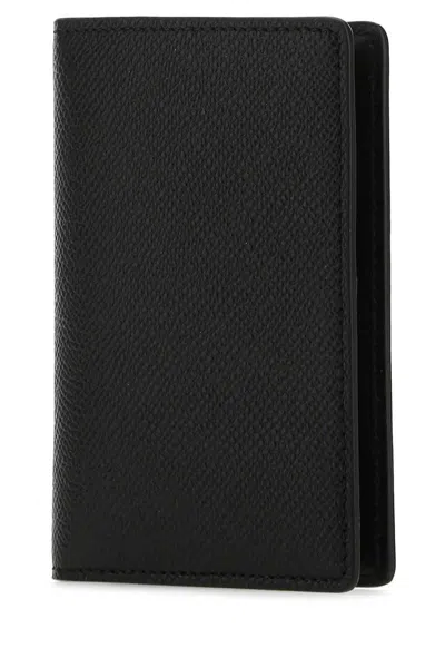 Maison Margiela Black Slim 2 Card Holder In Black