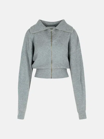 Sportmax 'calipso' Medium Grey Cashmere Blend Cardigan In Gray