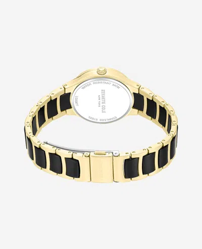 Kenneth Cole Classic Two Tone Bracelet Watch In Gold