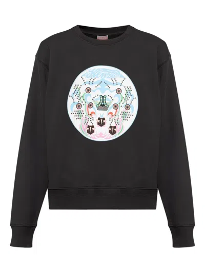 Kenzo Graphic Sweatshirt In Black