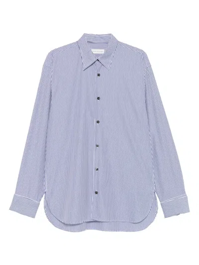 Dries Van Noten Croomd Shirt In Blue