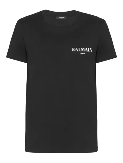 Balmain Logo-printed T-shirt In Black