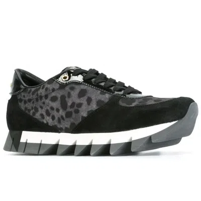 Dolce & Gabbana Black Calfskin Sneaker In Black