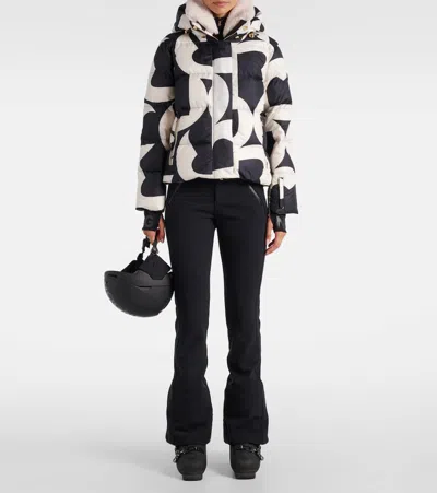 Bogner Maja Printed Down Ski Jacket In Multi