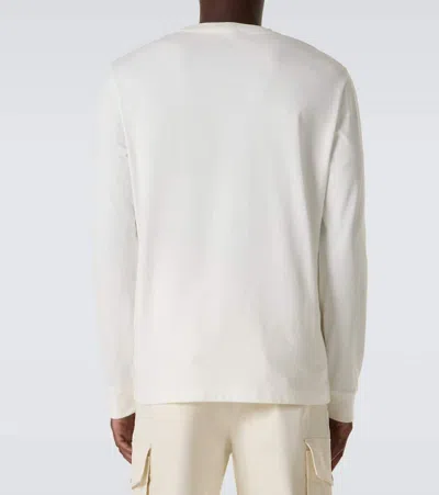Moncler Off-white Patch Long Sleeve T-shirt In White
