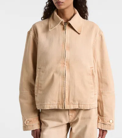 7 For All Mankind Denim Jacket In Brown