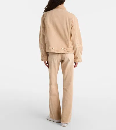 7 For All Mankind Denim Jacket In Brown