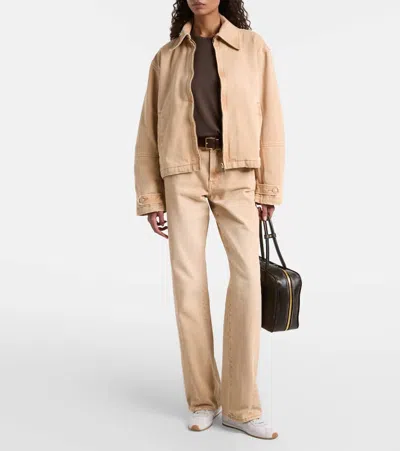 7 For All Mankind Denim Jacket In Brown