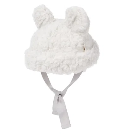 Binibamba Baby Wool Beanie In White