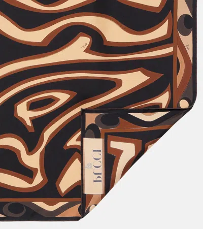 LABIRINTO真丝斜纹布围巾