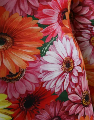 Pre-owned Dolce & Gabbana Multicolor Floral Print Sheath Mini Women's Dress ()
