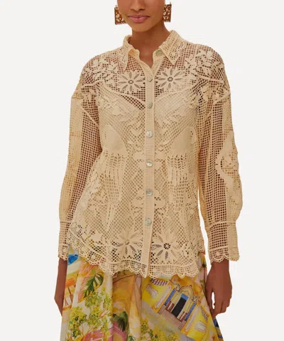 Farm Rio Long-sleeved Shirt In Neutral