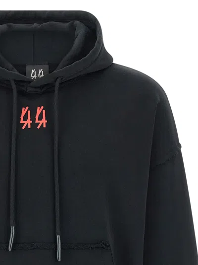 44 Label 'drip' Hoodie In Black
