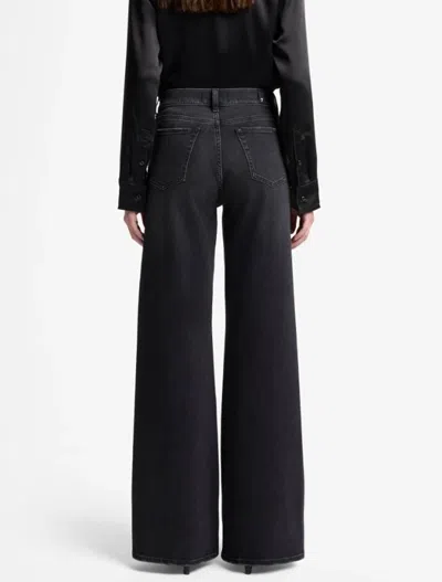 7 For All Mankind Twisted Lotta Bottomline With Crystals In Black