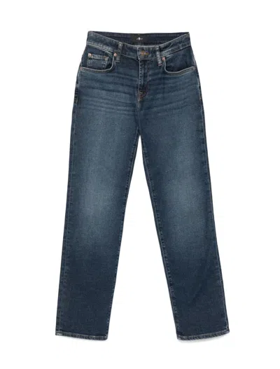 7 For All Mankind Jeans Blue In Blue