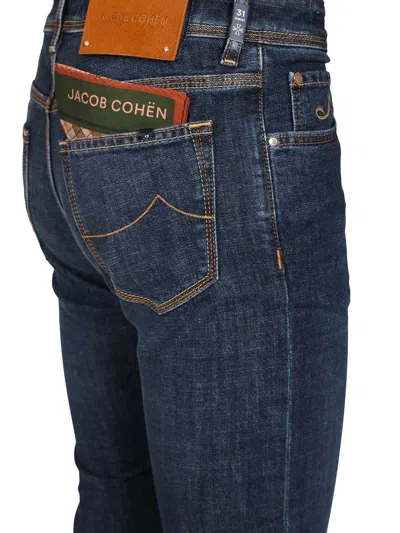 Jacob Cohen 5 Pkt Slim Fit Bard V1 11 oz Blu Salpa Beige Jeans Blue In Blue