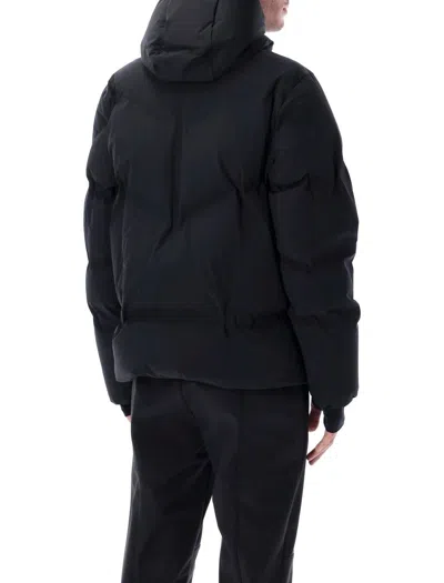 Moncler Grenoble Black Stretch Nylon Angren Down Jacket In Black
