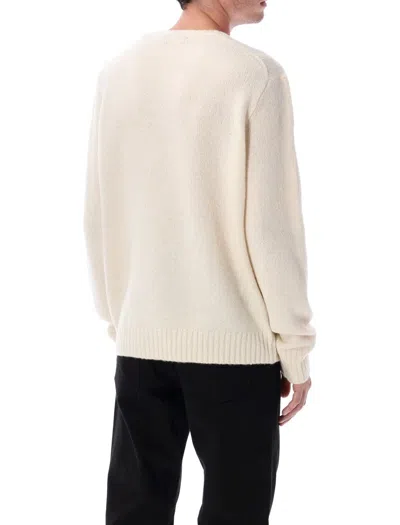 Polo Ralph Lauren Crewneck Sweater In Soft Cream Alpaca Blend In Neutral