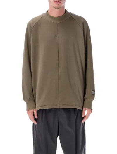 Oakley Raglan-sleeve Crew-neck Sweatshirt In Green