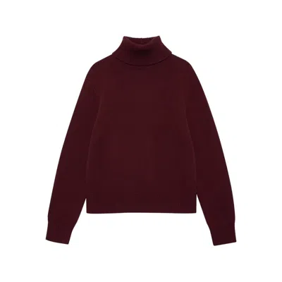 Anine Bing Red Sweaters In Burgundy