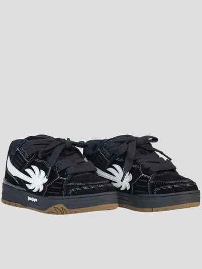Palm Angels Venice Sneakers Suede In Black