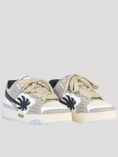 Palm Angels Venice Suede Sneakers Shoes In Neutral