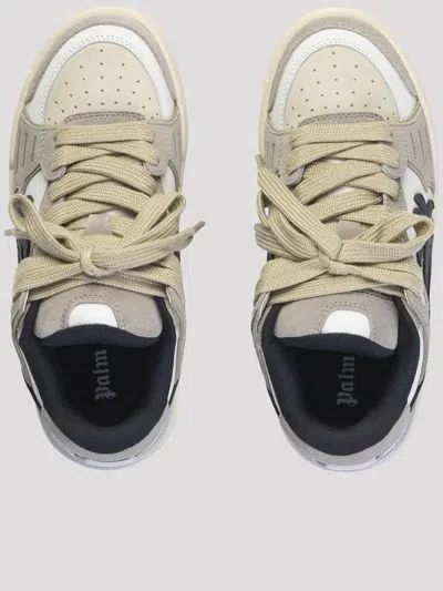 Palm Angels Venice Suede Sneakers Shoes In Neutral