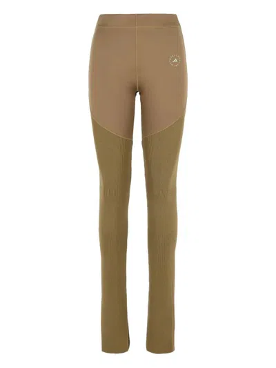 Adidas By Stella Mccartney Army Polyester Blend Trousers In Green