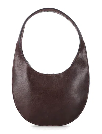 Coperni Small Curved Shoulder Bag Top Handle In Brown