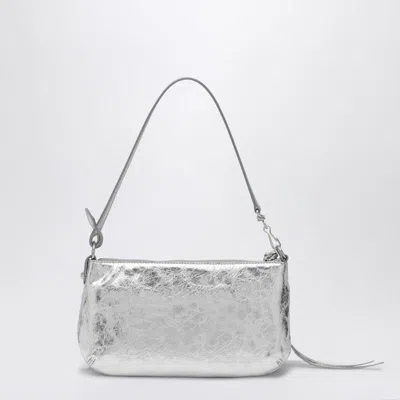 Balenciaga Silver Metallic Le City Shoulder Pouch In Metallic