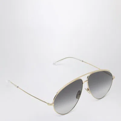 Gucci Gold Metal Aviator Sunglasses Women In Gold