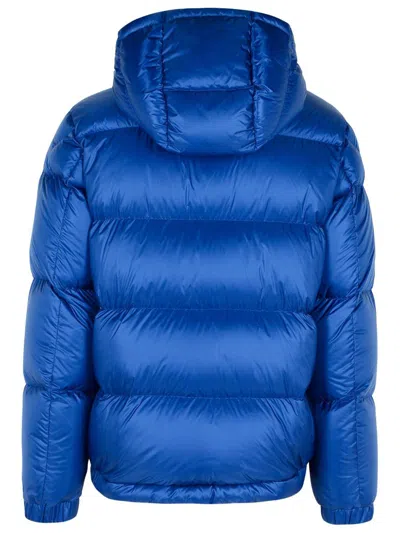 Moncler 'rivau' Blue Polyamide Down Jacket In Burgundy