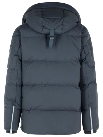 Moose Knuckles Everest 3q Puffer Jacket Cement In Blue