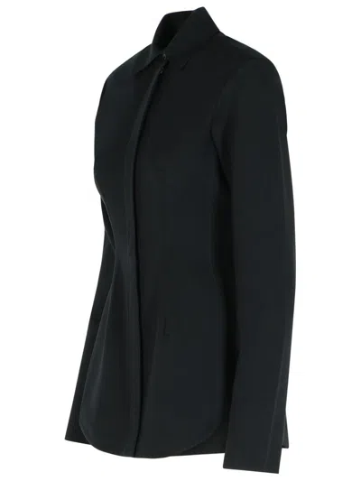 Sportmax Cardigan With Collared Design And Long Sleeves In Black